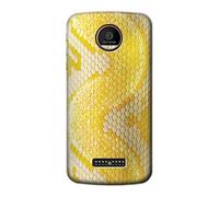 Yellow Snake Skin Graphic Printed Funda Carcasa Case para Motorola Moto Z Force, Z Play