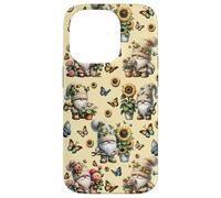 Yellow Sunflower Accessories For Summer With Garden Gnomes Carcasa para iPhone 14 Pro