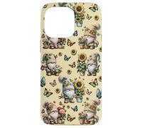 Yellow Sunflower Accessories For Summer With Garden Gnomes Carcasa para iPhone 14 Pro Max