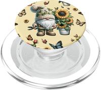Yellow Sunflower Accessories For Summer With Garden Gnomes PopSockets PopGrip para MagSafe