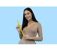 Yellow Vocal Tubes - Pajitas para terapia del habla y terapia de canto para la salud vocal, juego de 2 tubos de silicona para terapia de voz resistentes al agua y fonación de tubos, ejercicios de