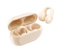 (Yellow) Wireless TWS Bluetooth-compatible 5.2 Earphones Bone Conduction Headphones