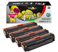 YELLOW YETI 131X 131A 731 Paquete de 4 Cartuchos de Tóner compatibles para HP LaserJet Pro 200 MFP M276nw M276n M251nw M251n CF210X 2400 páginas CF211A CF212A CF213A 1800 páginas [3 años de garantía]