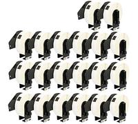 Yellow Yeti 20 Rollos DK-11203 17 x 87mm Etiquetas para carpetas compatibles para Brother P-Touch QL-500 QL-570 QL-700 QL-710W QL-720NW QL-800 QL-810W QL-820NWB QL-1100 | 300 Etiquetas/Rollo