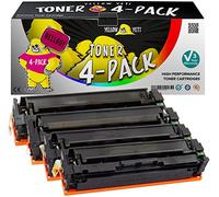 Yellow Yeti 201X Paquete de 4 Cartuchos de Tóner compatibles para HP Color LaserJet Pro MFP M277dw M277n M274n M252dw M252n | CF400X 2800 páginas CF401X CF402X CF403X 2300 páginas [3 años de garantía]