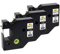 YELLOW YETI 3 Casetes de Cinta 40913 S0720680 Negro sobre Blanco 9mm x 7m Etiquetas compatibles para DYMO LabelManager PnP 160 160P 210D 280 360D 420P 500TS MobileLabeler & LabelWriter 450 Duo