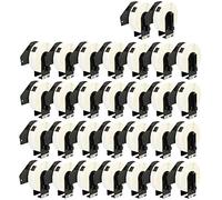 Yellow Yeti 30 Rollos DK-11203 17 x 87mm Etiquetas para carpetas compatibles para Brother P-Touch QL-500 QL-570 QL-700 QL-710W QL-720NW QL-800 QL-810W QL-820NWB QL-1100 | 300 Etiquetas/Rollo