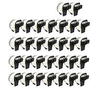 Yellow Yeti 30 Rollos DK-22225 Cintas continuas 38mm x 30.48m Etiquetas compatibles para Brother P-Touch QL-500 QL-550 QL-570 QL-700 QL-710W QL-720NW QL-800 QL-810W QL-820NWB QL-1100 QL-1110NWB