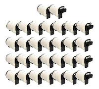 Yellow Yeti 30 Rollos DK-22243 Cintas continuas 102mm x 30,48m Etiquetas compatibles para Brother P-Touch QL-1050 QL-1050N QL-1060N QL-1100 QL-1110NWB