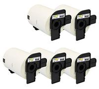 Yellow Yeti 5 Rollos DK-11241 102 x 152mm Etiquetas para envíos grandes compatibles para Brother P-Touch QL-1050 QL-1050N QL-1060N QL-1100 QL-1110NWB | 200 Etiquetas/Rollo