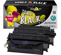 YELLOW YETI CF280X 80X (6900 páginas) 2X Tóner Compatible para HP LaserJet Pro 400 MFP M425dn MFP M425dw M401dn M401dw M401n M401a M401d M401dne [3 años de garantía]