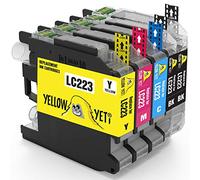 YELLOW YETI Reemplazo para Brother LC223 5 Cartuchos de Tinta compatibles con Brother DCP-J4120DW MFC-J5320DW MFC-J5620DW MFC-J4420DW MFC-J4620DW MFC-J4625DW MFC-J680DW J5720DW MFC-J480DW DCP-J562DW