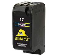 YELLOW YETI Remanufacturado 17 Cartucho de Tinta Color para HP Deskjet 816c 825c 827 840c 841c 842c 843c 845c 845cvr 848c [3 años de garantía]