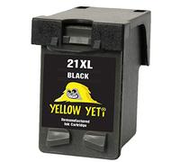YELLOW YETI Remanufacturado 21XL 21 XL Cartucho de Tinta Negro para HP Deskjet F2120 F2180 F2280 F335 F375 F380 F390 F4180 F4190 3940 D1460 D1530 D2360 D2460 Officejet 4315 4355 PSC 1410 1415