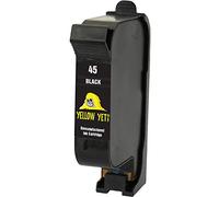YELLOW YETI Remanufacturado 45 Cartucho de Tinta Negro para HP Officejet 1170 G55 G85 G95 K60 K80 Fax 1220 Photosmart 1000 1100 1115 1215 1315 P1000 P1100 Copier 180 280 Deskjet 1280 6120 9300 970cxi