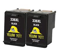 YELLOW YETI Remanufacturados 336 Cartuchos de Tinta Negro para HP Photosmart 2570 2575 2710 8150 C3100 C3180 C4180 D5160 DeskJet 5440 5442 6310 Officejet 6315 PSC 1510 [3 años de garantía]