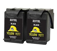 YELLOW YETI Remanufacturados 337 Cartuchos de Tinta Negro para HP Photosmart 2500 2570 2573 2575 C4100 C4110 C4140 C4150 C4180 C4190 D5160 8049 Officejet 6300 6310 6313 6315 Deskjet D4160 5940