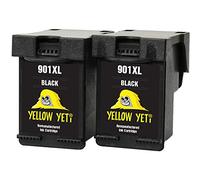 YELLOW YETI Remanufacturados 901XL 901 XL Cartuchos de Tinta Negro para HP OfficeJet 4500 G510a G510g G510n J4500 J4524 J4535 J4540 J4550 J4580 J4585 J4600 J4624 J4640 J4660 J4680 J4680c