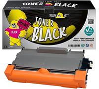 YELLOW YETI TN2220 TN2010 (2600 páginas) Tóner Compatible para Brother HL-2220 HL-2240 HL-2130 HL-2132 HL-2135W HL-2230 HL-2250DN HL-2270DW DCP-7055 DCP-7060 DCP-7065 DCP-7070 [3 años de garantía]