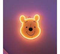 Yellowpop Letreros de neón para decoración de pared, Winnie The Pooh de Disney (cara), luces LED de neón de bajo consumo para pared de dormitorio, letrero de neón personalizado fácil de instalar y