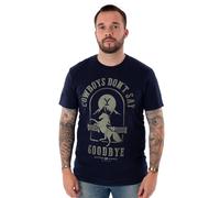 Yellowstone Azul Cowboys Don't Say Goodbye Camiseta de manga corta Hombres