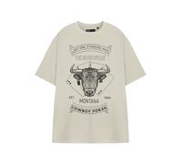 Yellowstone Beige Cowboy Poker Camiseta de manga corta Hombres