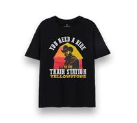 Yellowstone - Camiseta de manga corta para hombre, diseño de John Dutton Ranch Cowboy, Necesito un paseo, L
