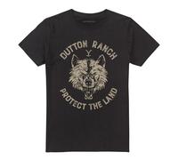 Yellowstone Camiseta Dutton Ranch Protect The Land Diseño Lobo para (TV28040)