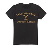 Yellowstone Camiseta Logotipo Curvado para Hombre (TV5677)