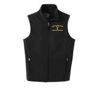 Yellowstone Dutton Ranch Logo Core Soft Shell Chaleco, Negro, Large