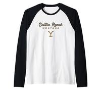 Yellowstone Dutton Ranch Montana Big Chest Logo Camiseta Manga Raglan