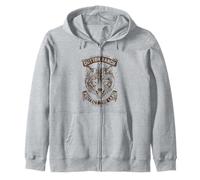 Yellowstone Dutton Ranch Protect The Land Wolf Portrait Sudadera con Capucha