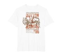 Yellowstone Dutton Ranch Ride como si Fuera tu última Vez Camiseta, Hombre Tallas Grandes, Blanco, 6X Alto