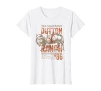 Yellowstone Dutton Ranch Ride como si Fuera tu última Vez Camiseta, Mujer, Blanco, M
