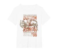 Yellowstone Dutton Ranch Ride como si Fuera tu última Vez Camiseta, Mujer Tallas Grandes, Blanco, 3XL Grande