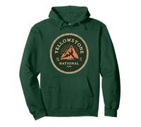 Yellowstone Forest National Park Senderismo al Aire Libre Envejecido Sudadera con Capucha