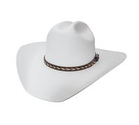Yellowstone Frontier Sombrero de Vaquero y Vaquera Occidental, Blanco, S/M