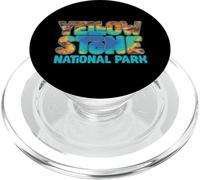 Yellowstone Grand Prismatic Hot Spring Retro PopSockets PopGrip para MagSafe