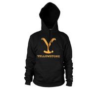 Yellowstone Licenciado Oficialmente (3XL, 4XL, 5XL) Sudaderas con Capucha (Negro), XXXXX-Large