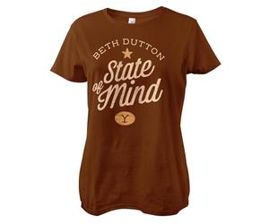 Yellowstone Licenciado Oficialmente Beth Dutton State of Mind Mujer Camiseta (Marrón), Medium