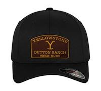 Yellowstone Licenciado Oficialmente Flexfit Cap (Negro), Small/Medium