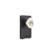 Yellowstone National Park Grizzly Bear Vintage Mapa aéreo PopSockets PopWallet para MagSafe
