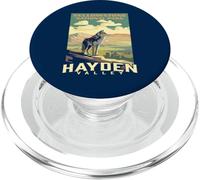 Yellowstone National Park Hayden Valley Wolf WPA Poster PopSockets PopGrip para MagSafe