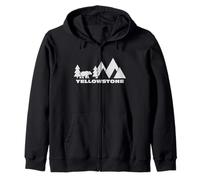 Yellowstone National Park in Wyoming WY Nature Alpine Sudadera con Capucha
