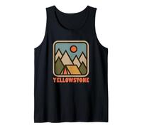 Yellowstone National Park in Wyoming WY Nature Backpacking Camiseta sin Mangas