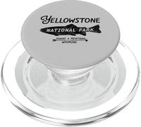 Yellowstone National Park Retro Trout Fishing Graphic PopSockets PopGrip para MagSafe