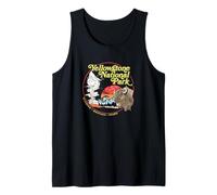 Yellowstone National Park Vintage 70's Old Faithful Graphic Camiseta sin Mangas