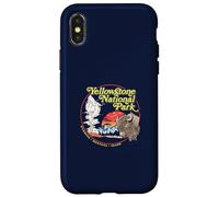 Yellowstone National Park Vintage 70's Old Faithful Graphic Carcasa para iPhone X/XS