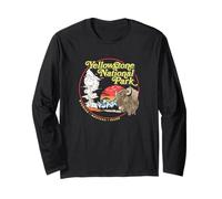 Yellowstone National Park Vintage 70's Old Faithful Graphic Manga Larga