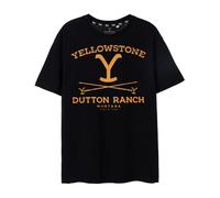 Yellowstone Negro Dutton Ranch Camiseta de manga corta Hombres